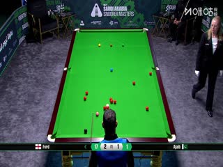 2025斯诺克沙特大师赛第三轮（80进48）汤姆·福德2-4法拉赫·阿贾布20250811