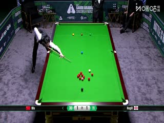 2025斯诺克沙特大师赛第三轮（80进48）吴宜泽4-1阿什利·休吉尔20250811