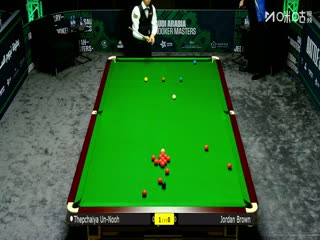 2025斯诺克沙特大师赛第三轮（80进48）塔猜亚·乌努4-0乔丹·布朗20250811