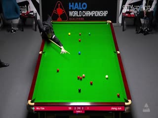 24-25赛季斯诺克世锦赛资格赛第三轮吴宜泽6-3江俊（第一阶段）20250414