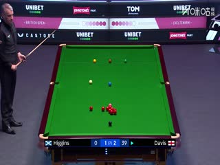 2025斯诺克英国公开赛第1轮约翰·希金斯4-3马克·戴维斯20250922