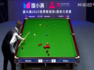 2025斯诺克西安大奖赛半决赛肖恩·墨菲6-4加里·威尔逊（秦正）20251012
