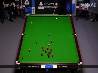 2025斯诺克北爱尔兰公开赛32进16克里斯·韦克林1-4汤姆·福德20251022