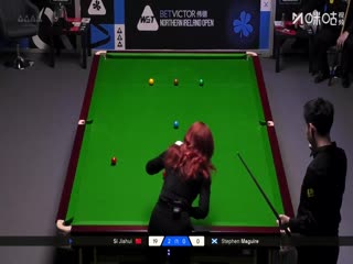 2025斯诺克北爱尔兰公开赛32进16斯蒂芬·马奎尔0-4斯佳辉（朱峰立）20251022