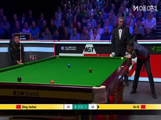2025斯诺克英锦赛32进16丁俊晖6-4徐思20251201