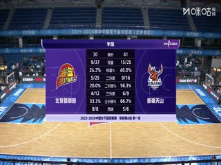 WCBA常规赛A组北京首钢园VS新疆天山20251202