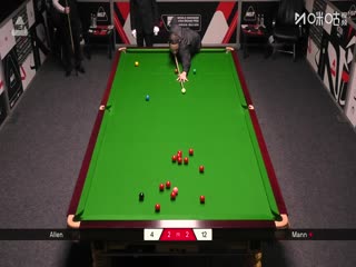 斯诺克西安大奖赛资格赛（128进64轮次）马克·艾伦5-4米歇尔·曼恩20250902