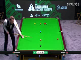 2025斯诺克沙特大师赛16进8肖恩·墨菲1-6马克·威廉姆斯20250813
