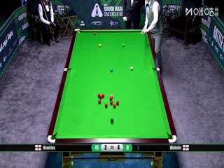 2025斯诺克沙特大师赛四分之一决赛巴里·霍金斯5-6克里斯·韦克林20250815