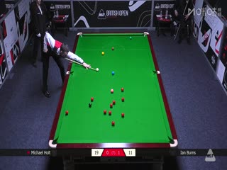 2025斯诺克英国公开赛资格赛伊恩·伯恩斯4-1迈克尔·霍尔特20250628