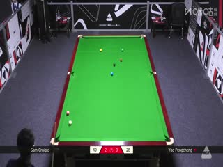 2025斯诺克英国公开赛资格赛姚朋成1-4山姆·克雷吉20250627