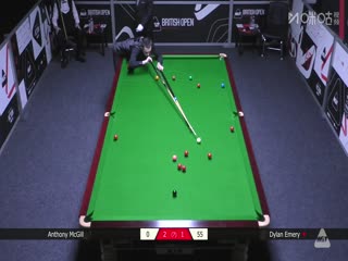 2025斯诺克英国公开赛资格赛安东尼·麦克吉尔4-3迪伦·埃默里20250628