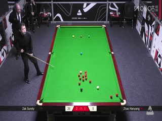 2025斯诺克英国公开赛资格赛扎克·苏尔蒂4-2赵翰洋20250628