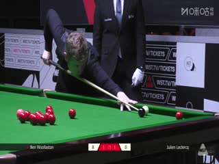2025斯诺克英国公开赛资格赛朱利安·勒克莱尔2-4本·沃拉斯顿20250628