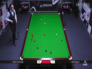 2025斯诺克英国公开赛资格赛马丁·奥唐奈4-1萨希尔·纳亚尔20250627
