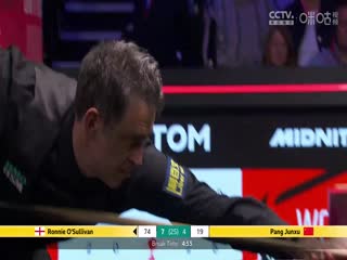 24-25赛季斯诺克世锦赛第二轮罗尼·奥沙利文12-4庞俊旭（第二阶段）20250427