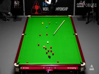 24-25赛季斯诺克世锦赛资格赛Day10贺国强5-10阿里·卡特（第二阶段）20250417