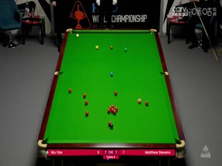 24-25赛季斯诺克世锦赛资格赛Day10马修·史蒂文斯9-10吴宜泽（第二阶段）20250417