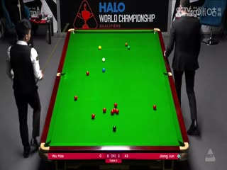 24-25赛季斯诺克世锦赛资格赛第三轮吴宜泽10-4江俊（第二阶段）20250414