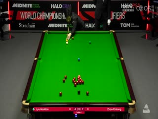 斯诺克世锦赛资格赛64进32吕昊天4-10赵心童（第二阶段）20250413