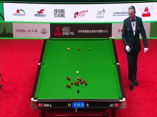 斯诺克世界大奖赛16进8肖国栋4-3雷佩凡20250306