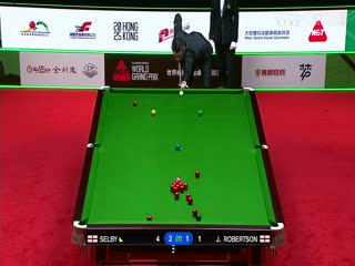 斯诺克世界大奖赛16进8吉米·罗伯逊2-4马克·塞尔比20250306