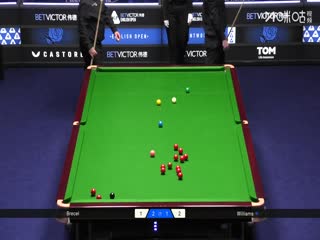 2025斯诺克英格兰公开赛16进8卢卡·布雷切尔4-3罗比·威廉姆斯20250918