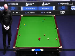 2025斯诺克英格兰公开赛16进8周跃龙4-2巴里·霍金斯20250918