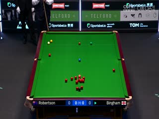 斯诺克球员锦标赛第一轮尼尔·罗伯逊6-4斯图尔特·宾汉姆20250319