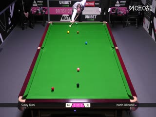 2025斯诺克英国公开赛64进32马丁·奥德奈尔4-2阿卡尼·宋沙瓦20250924