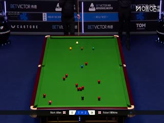 2025斯诺克北爱尔兰公开赛64进32马克·艾伦4-3罗伯特·米尔金斯20251021