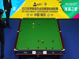 2025斯诺克国际锦标赛32进16雷佩凡5-6赵心童（朱峰立）20251104