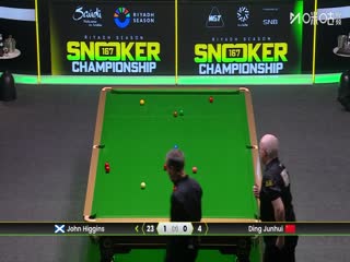 斯诺克利雅得狂欢季沙特大师赛第二轮约翰·希金斯4-0丁俊晖（朱峰立）20251120