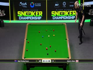 斯诺克利雅得狂欢季沙特大师赛半决赛马克·艾伦1-4尼尔·罗伯逊（柏林）20251121