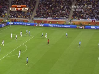 年南非世界杯小組賽-A组烏拉圭(南美洲)VS(歐洲)法國(国俄双语)