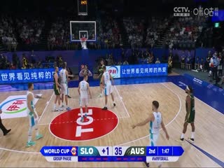 男篮世界杯斯洛文尼亚VS澳大利亚20230901（霍楠、杨鸣）