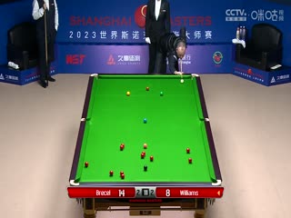 斯诺克卢卡·布雷切尔6-4马克·威廉姆斯20230913