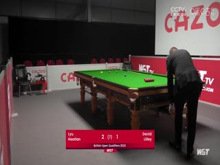 斯诺克大卫·利利1-4吕昊天20230818