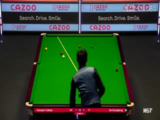 斯诺克贺国强2-5侯赛因·瓦菲20230929