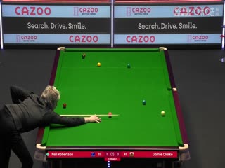 斯诺克詹姆·克拉克1-4尼尔·罗伯逊20230925