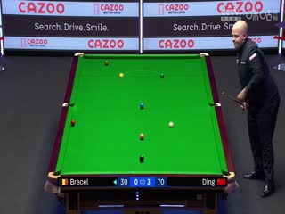 斯诺克丁俊晖4-3卢卡·布雷切尔20230925（李照）