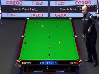 斯诺克丁俊晖4-3卢卡·布雷切尔20230925