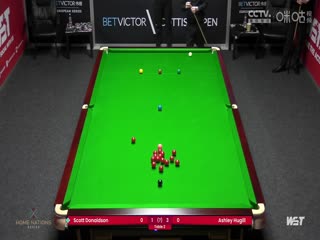 斯诺克苏格兰公开赛资格赛斯科特·唐纳森4-3阿什利·赫吉尔20231101