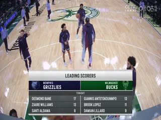 NBA季前赛灰熊VS雄鹿20231021