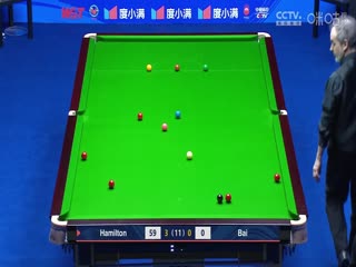 斯诺克天津国锦赛第一轮第二轮安东尼·汉密尔顿6-0白雨露20231105（李照）