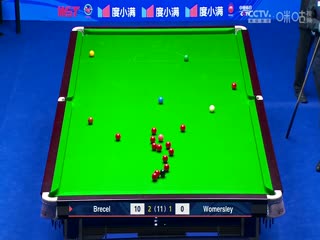 斯诺克天津国锦赛第一轮第二轮卢卡·布雷切尔6-2丹尼尔·沃默斯利20231105