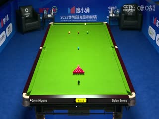 斯诺克天津国锦赛32进16迪伦·埃默里1-6约翰·希金斯20231107