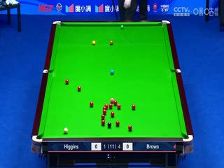 斯诺克天津国锦赛16进8希金斯3-6乔丹·布朗20231108（李照）