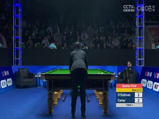 斯诺克天津国锦赛14决赛奥沙利文6-4阿里·卡特20231109