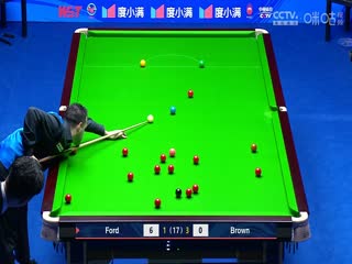 斯诺克天津国锦赛半决赛乔丹·布朗4-4汤姆·福德20231110（李照）